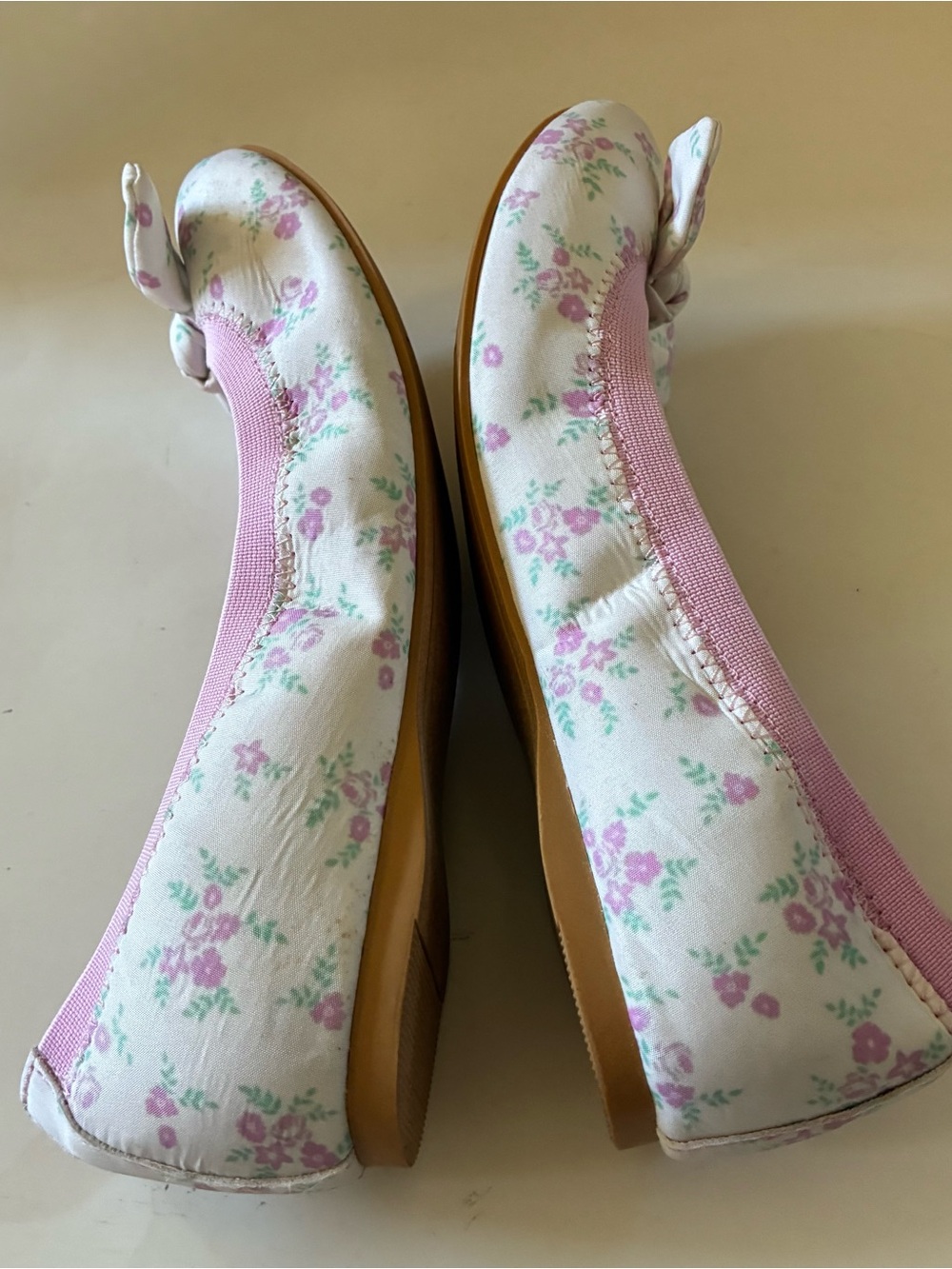 Nordstrom Rack Girls Remma floral ballet flats with bow details Size 4M - Picture 6 of 14